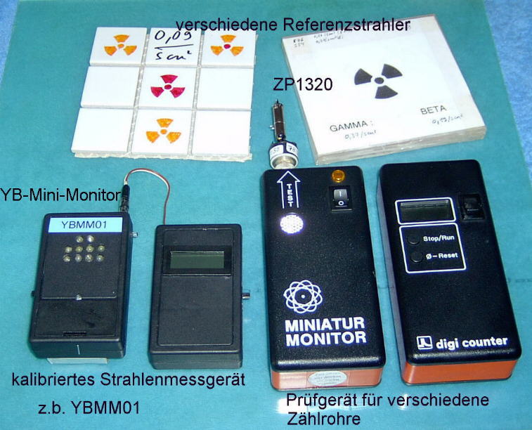 kleines Radioaktivitäts-Messlabor /Erstausrüstung